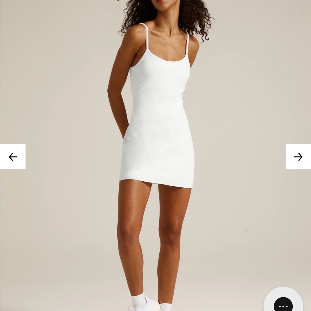 NWT Beyond Yoga White Space Dye Essence Mini Dress